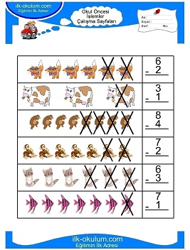 Çocuklar İçin toplam işlemi yaprak testleri 